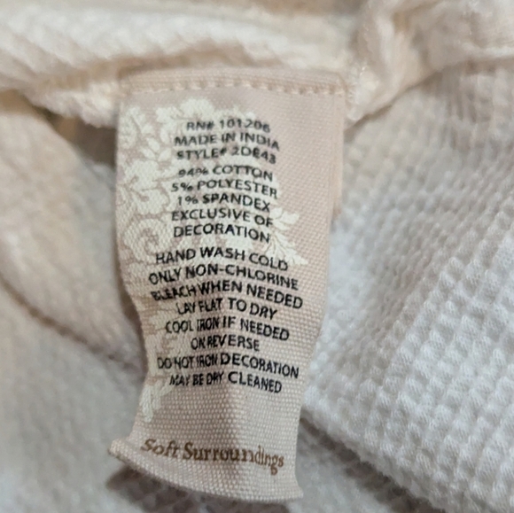 SOFT SURROUNDINGS Canary Island Tunic Large - Picture 5 of 8